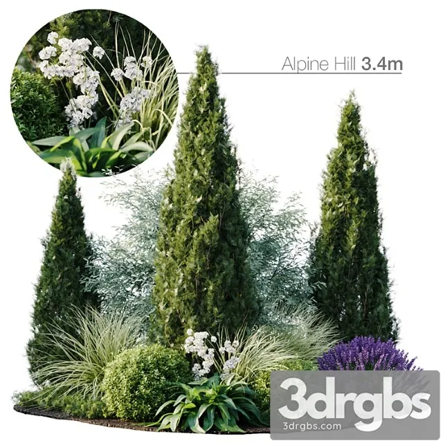 Alpine Hill 3m 3D Model Free