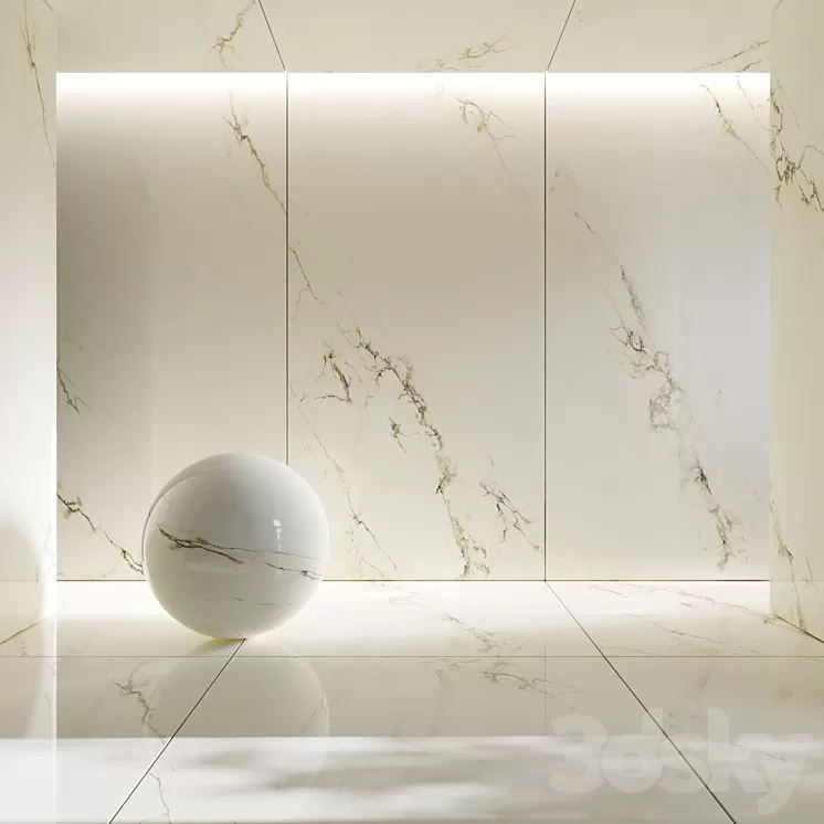 Alps heart porcelain stoneware tiles 3D Model