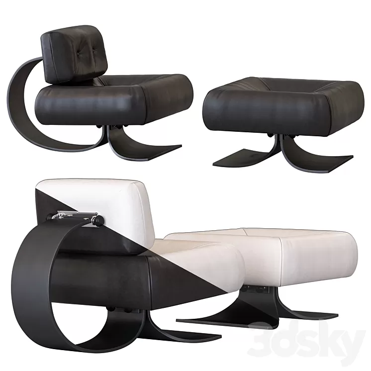 Alta lounge chair 3D Model