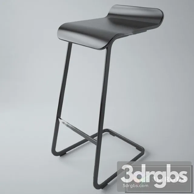 Alto High Bar Stool 3D Model Free