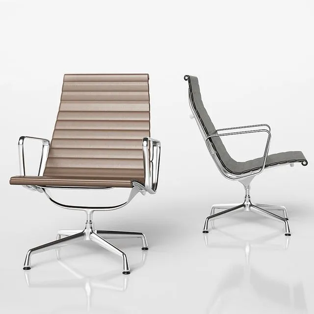 Aluminium Chair EA 115 3D Model