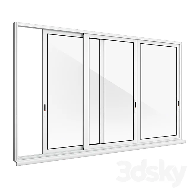 Aluminium glazing 3DModel