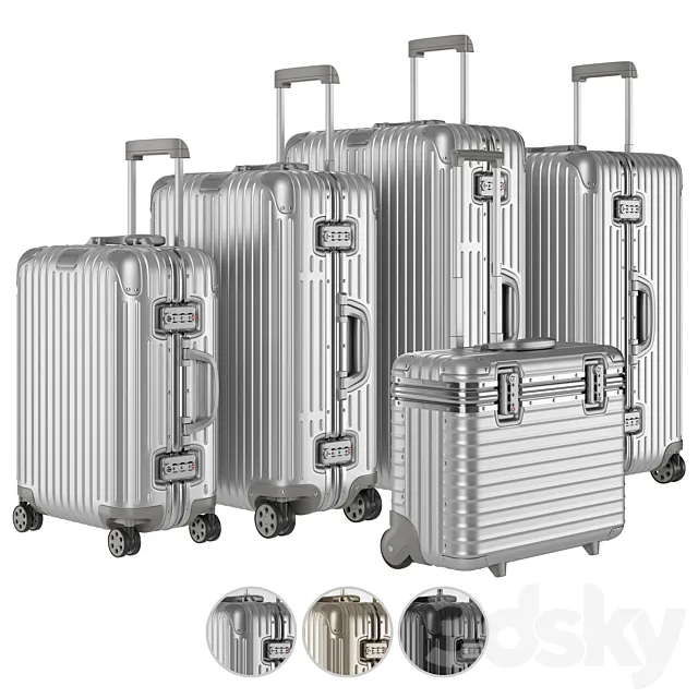Aluminium Suitcase Rimowa Collection 3DModel