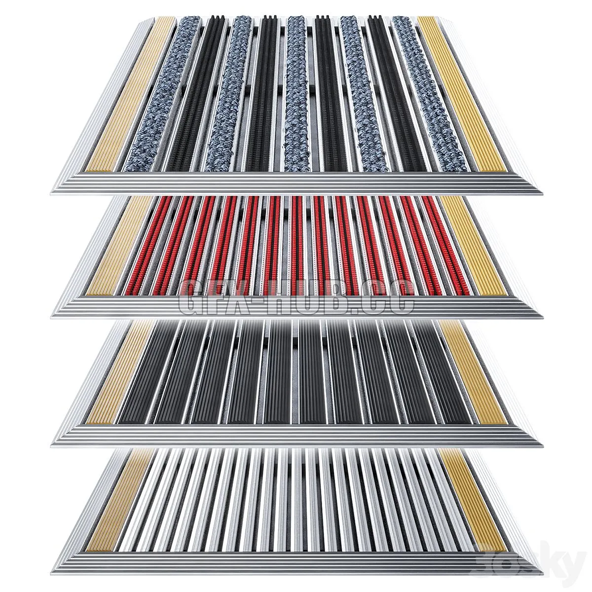 Aluminum mudguards 2 3D Model