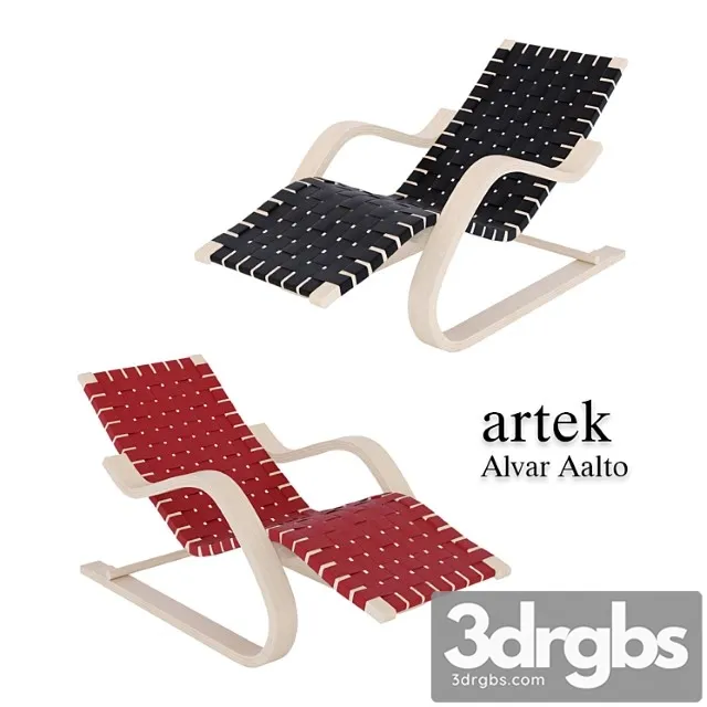 Alvar Aalto Lounge Chair 43 3D Model Free