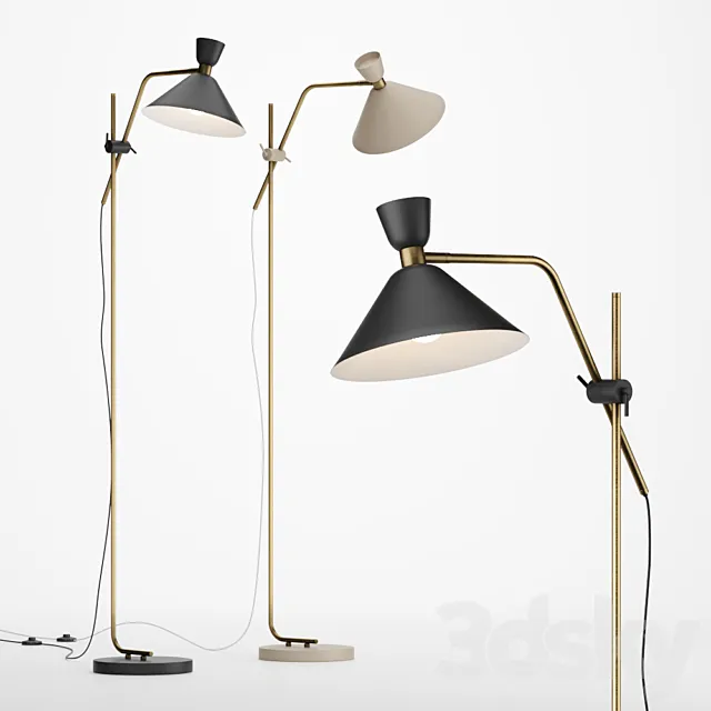 AM.PM Antique brass lamp Zoticus 3D Model