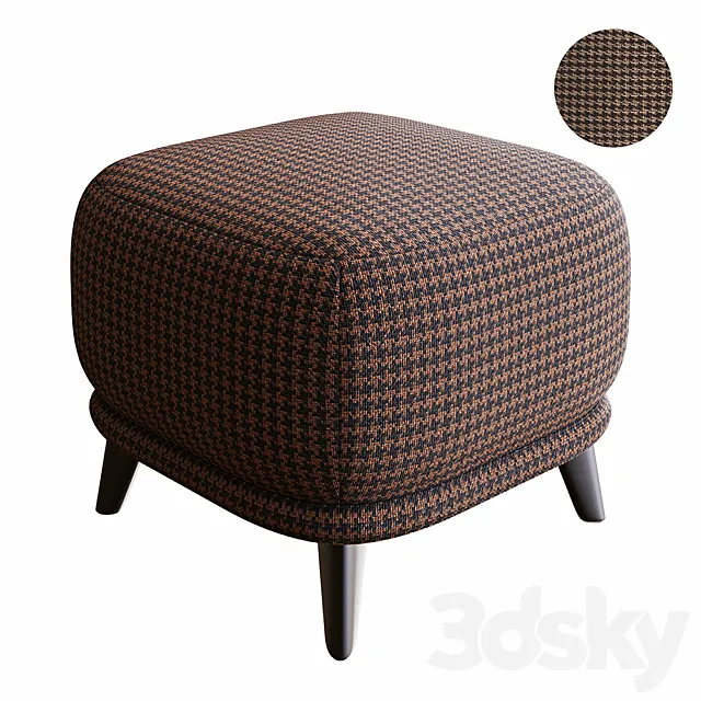 AM.PM Odalie pouf design by E. Gallin 3D Model
