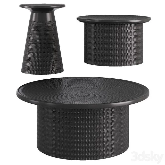 Am.pm Oreus table set 3D Model