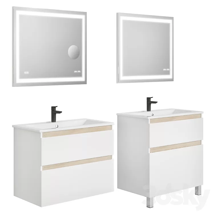 Am.Pm X-Joy 80 + Pencil case wall / floor 3D Model