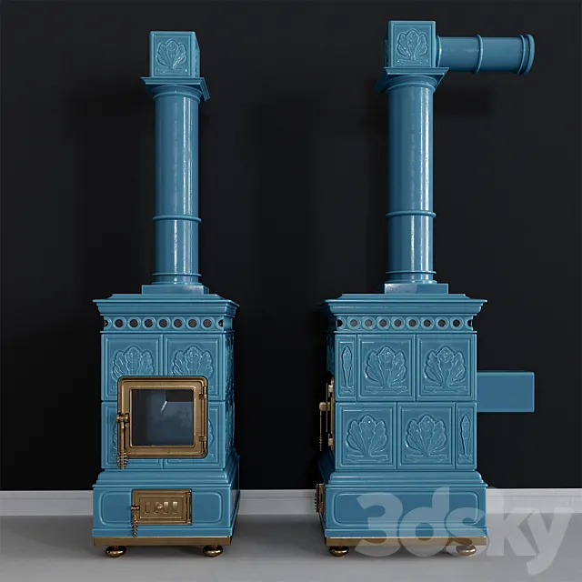 Amabile fireplace stove 3D Model