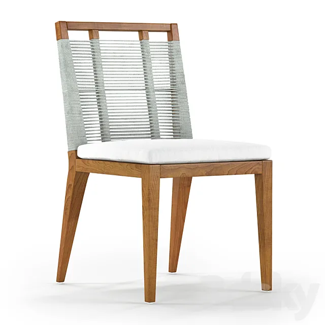 Amalfi Outdoor Side Chair 3D Model