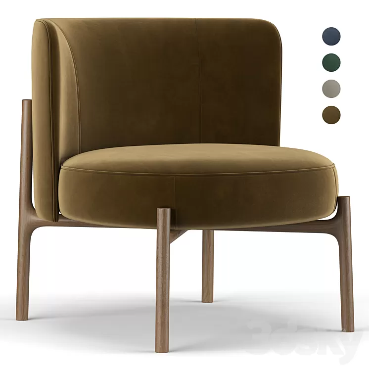 Amalia armchair 3D Model