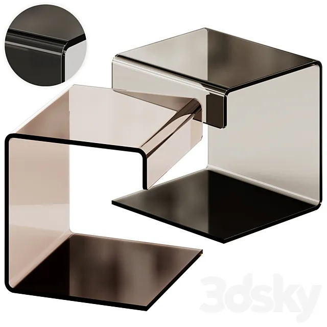 Amalia Side Table by Metro Lane 3D Model