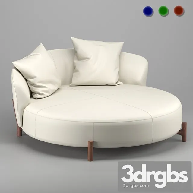 Amalia sofa from natuzzi italia 2 3D Model Free