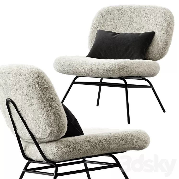 Amanda accent chair 3D Model