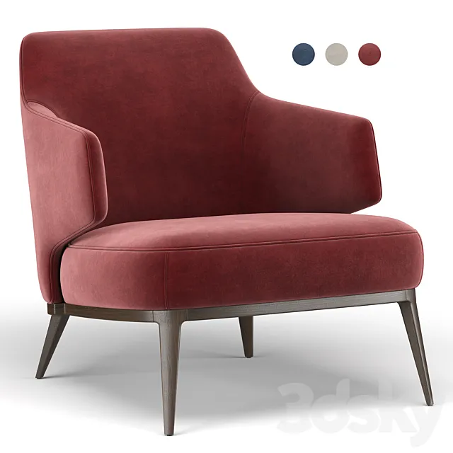 Amanda armchair 3D Model