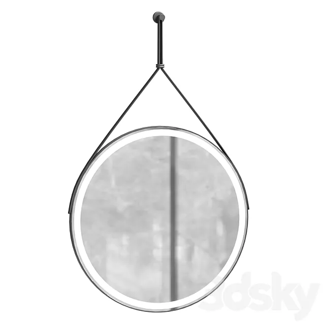 Amara Bainbridge 600mm Round LED Mirror With Demister Pad 3D Model