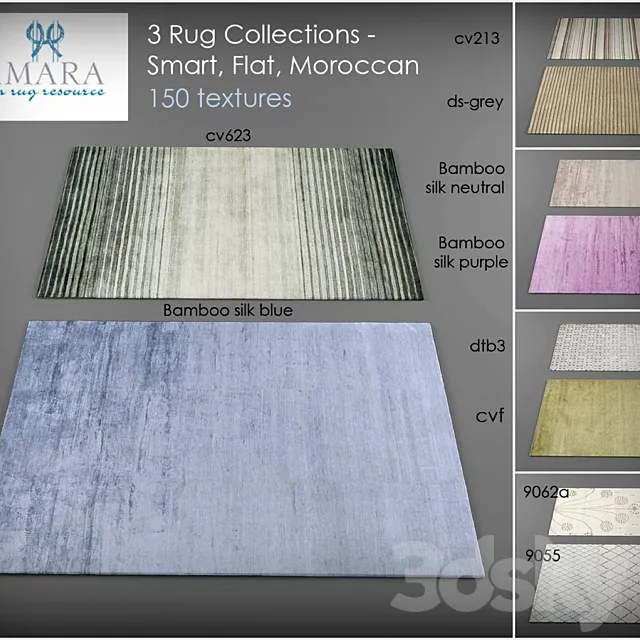 Amara Rug Collections. Smart-Flat. Moroccan 3DModel
