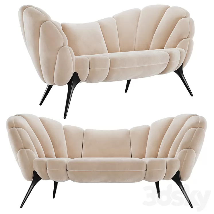 Amasunzu Sofa by Alma de Luce 3D Model Free