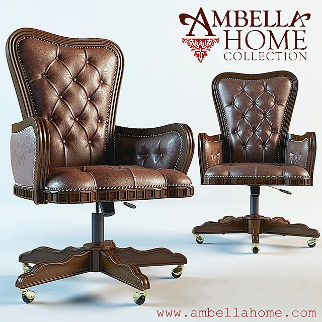 Ambella Executive Desk Chair 3D Model