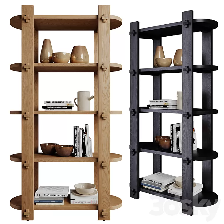 Amber Lewis for Anthropologie Petite Henderson Bookshelf 3D Model