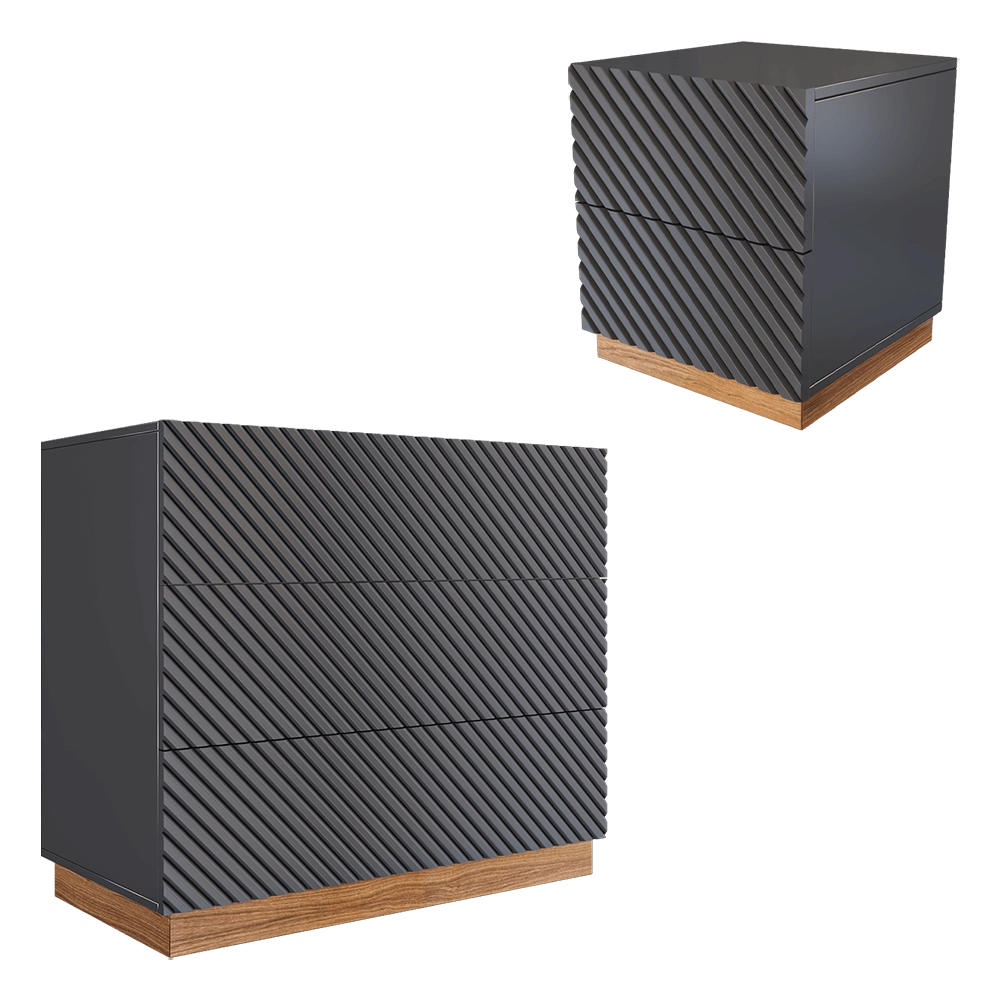 Ambicioni - Chest of drawers and sideboard Contorno 3D Model