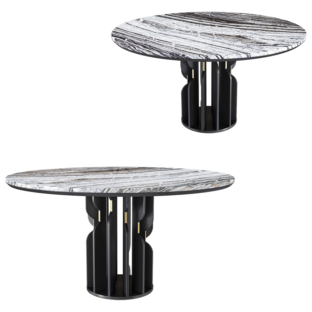 Ambicioni - Dining table Spiro 3D Model
