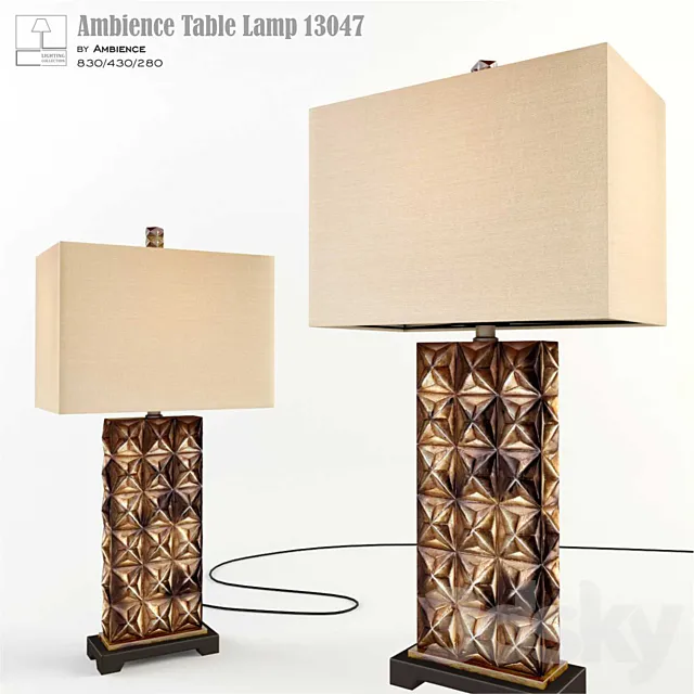 Ambience Table Lamp 13047 3D Model