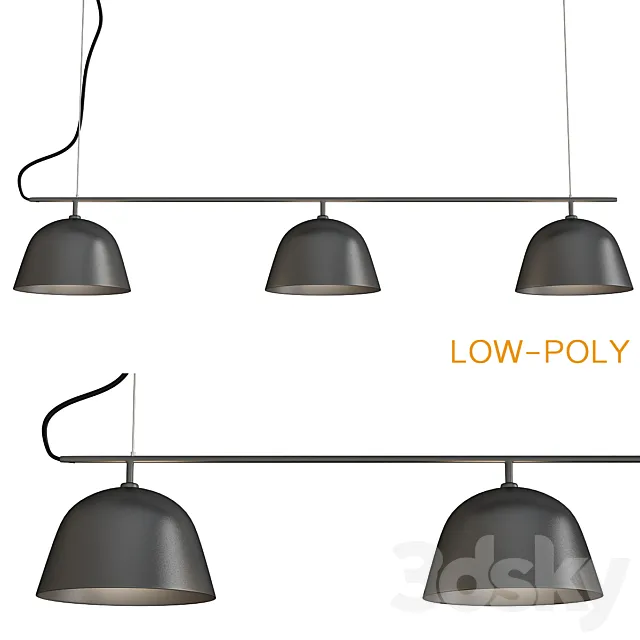 Ambit Rail Lampada a Sospensione Muuto 3D Model