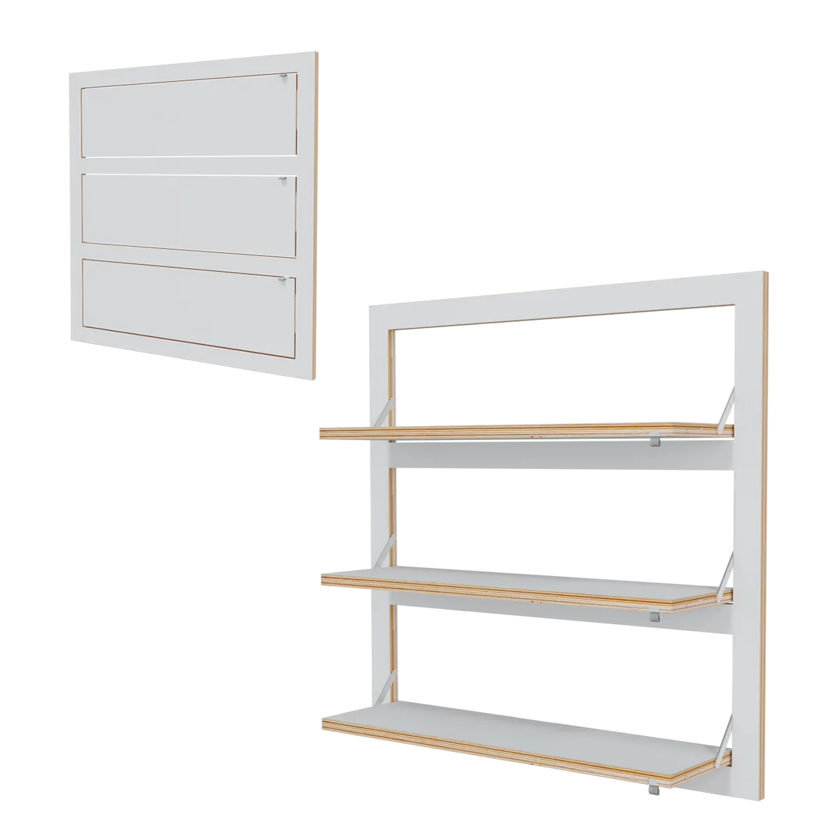 AMBIVALENZ - Fläpps 3 Folding Shelves FL080002 3D Model