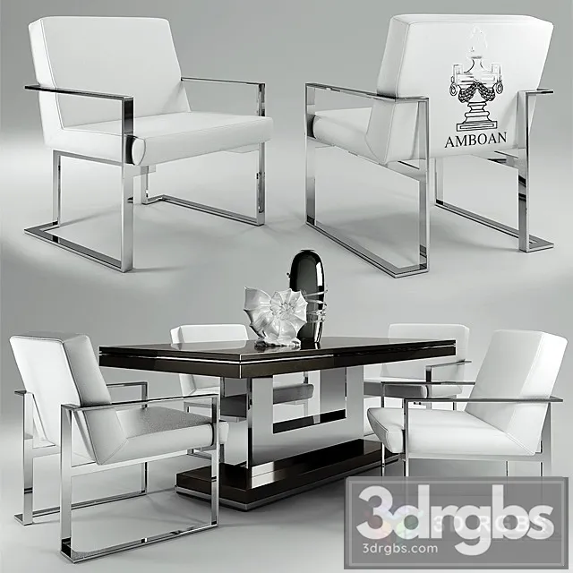Amboan Event Table and Chair 3D Model Free