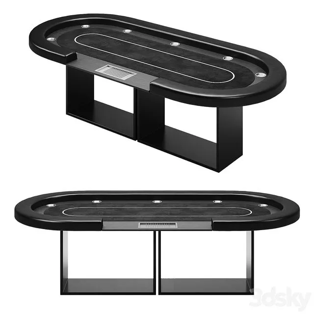 Ambrosia Poker Table by Elevate Customs 3D Model