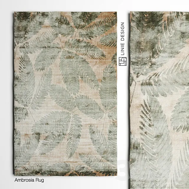 Ambrosia Rug By Linie Design 3D Model