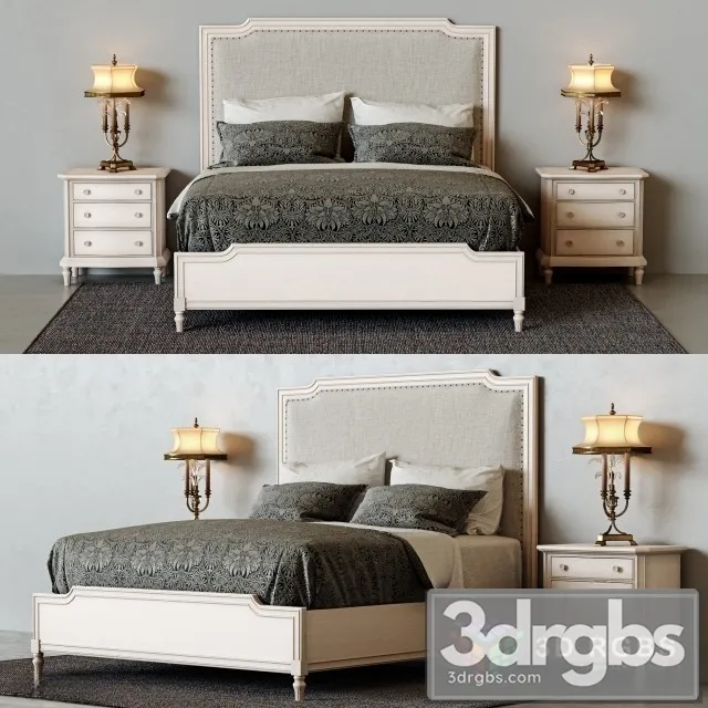 American Drew Bed 3D Model Free