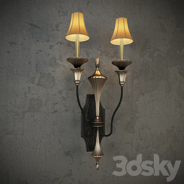 American Retro Wall Light 3D Model