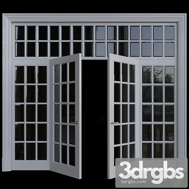 American Style Door 1 3D Model Free