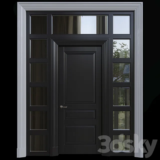 American style door 3D Model