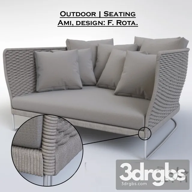 Ami Sofa 3D Model Free