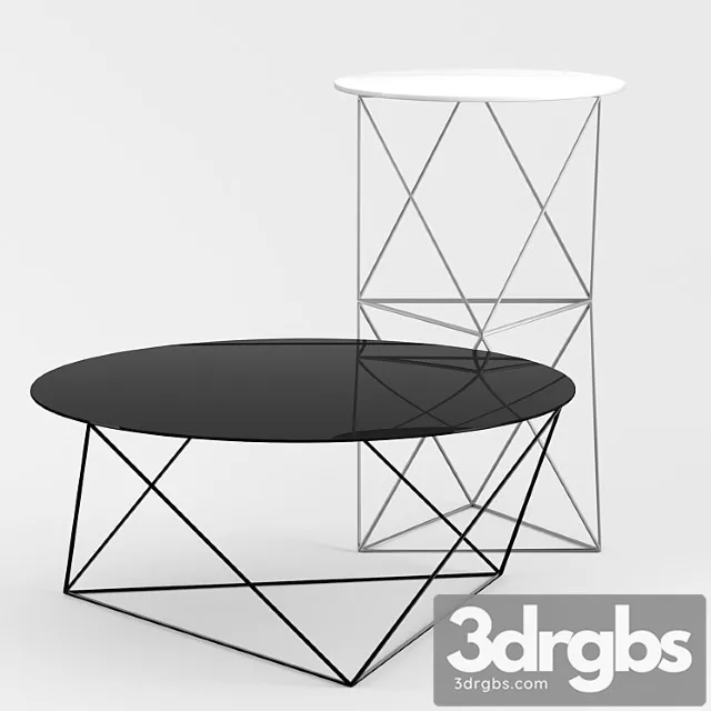 Amigo modern octahedron coffee table 2 3D Model Free