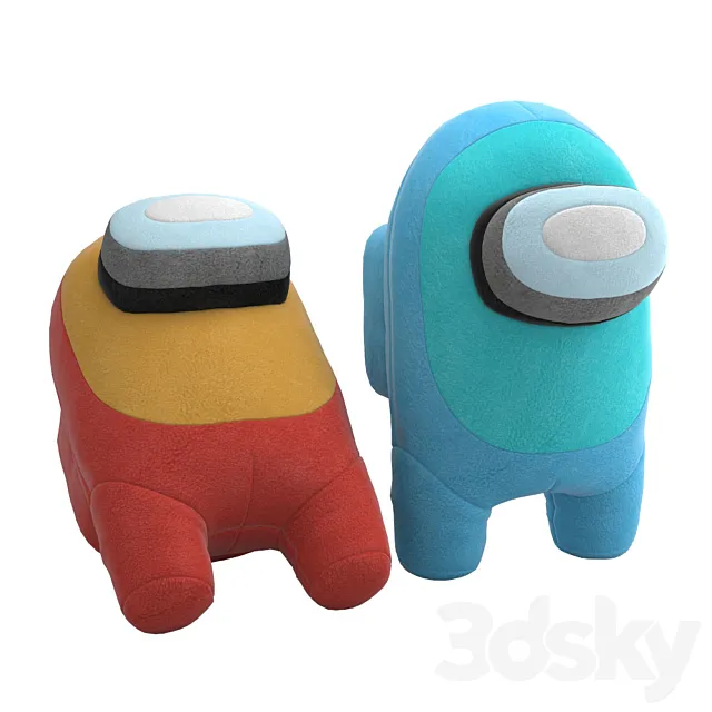Among Us Plush Toy 3D Model