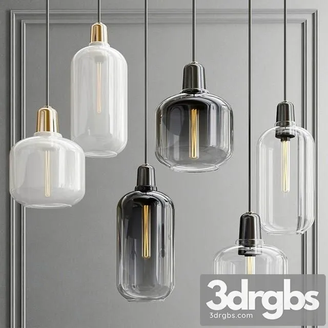 Amp Lamp Large EU Pendants 3D Model Free