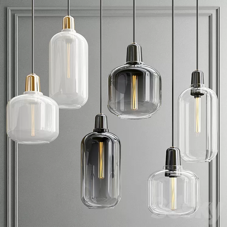 Amp Lamp Large EU Pendants 3D Model