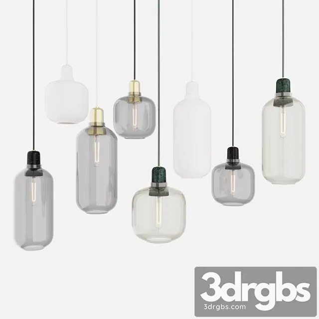 Amp pendant lamps by normann copenhagen 3D Model Free