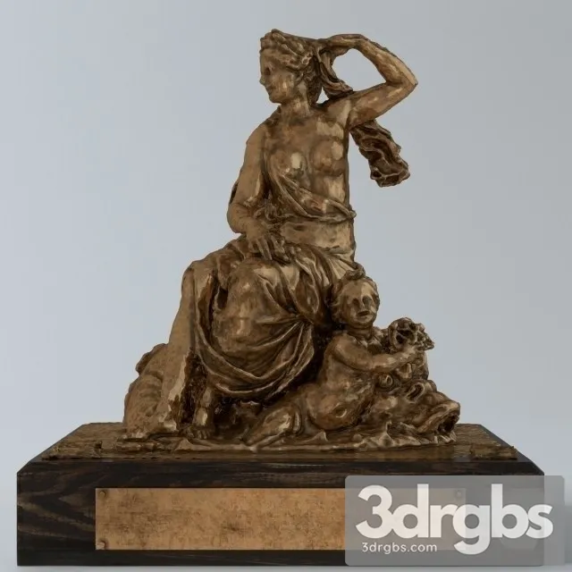 Amphitrite small statue 3D Model Download