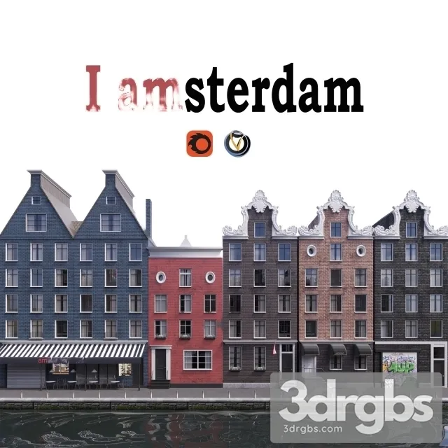 Amsterdam Architecture 3D Model Free