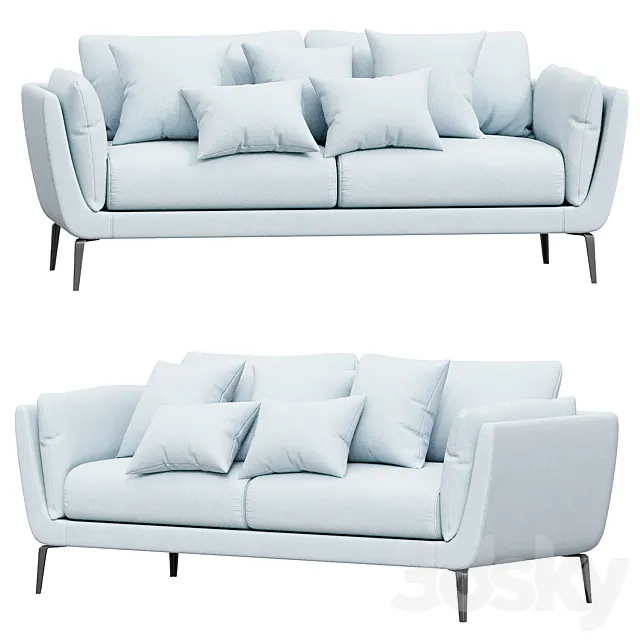Amsterdam Sofa 3 Seater 3D Model