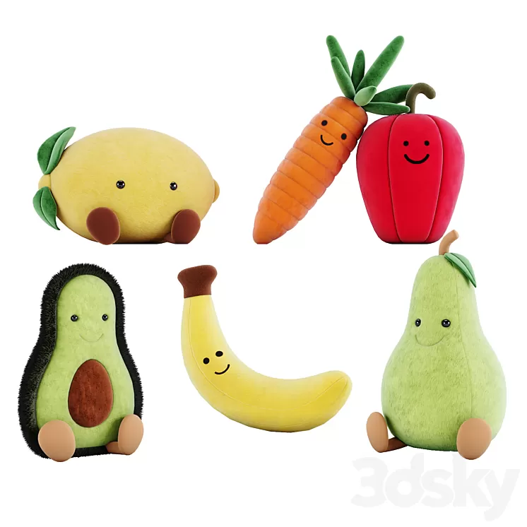 Amusable toy set 3D Model