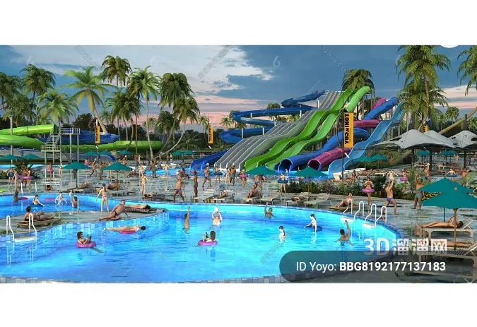 Amusement Park for Kid - 3D Model - 001