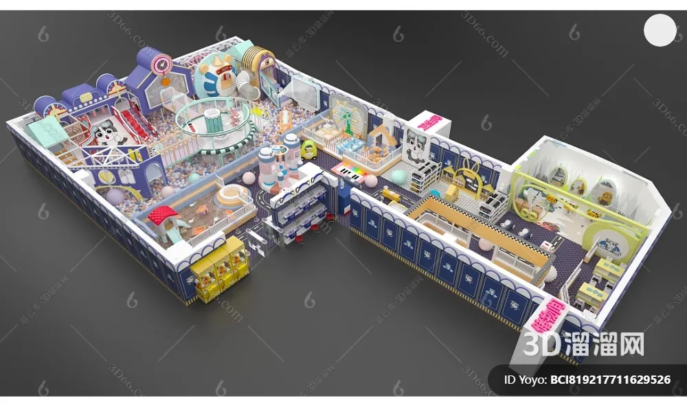 Amusement Park for Kid - 3D Model - 017