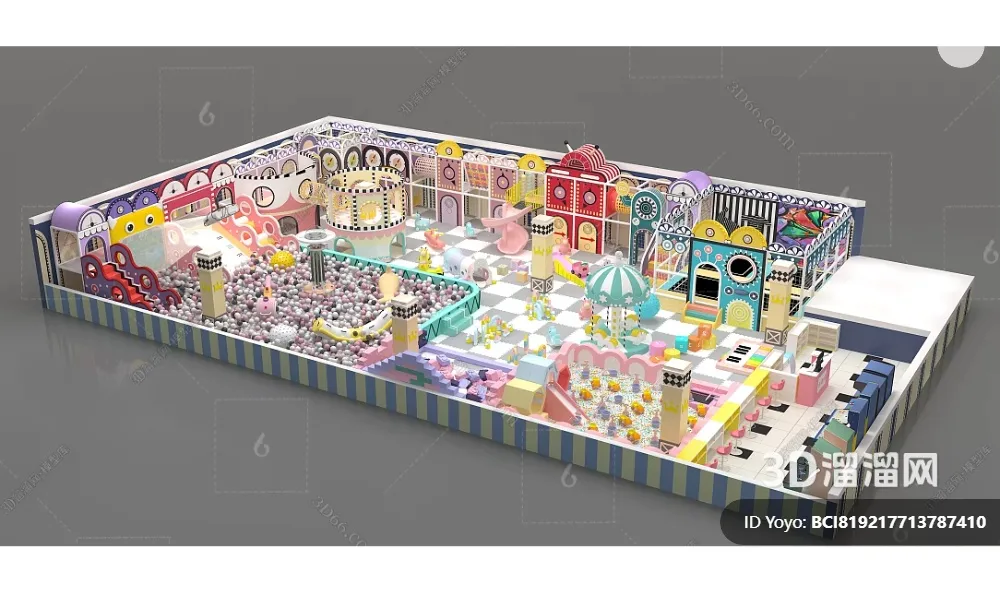 Amusement Park for Kid - 3D Model - 031